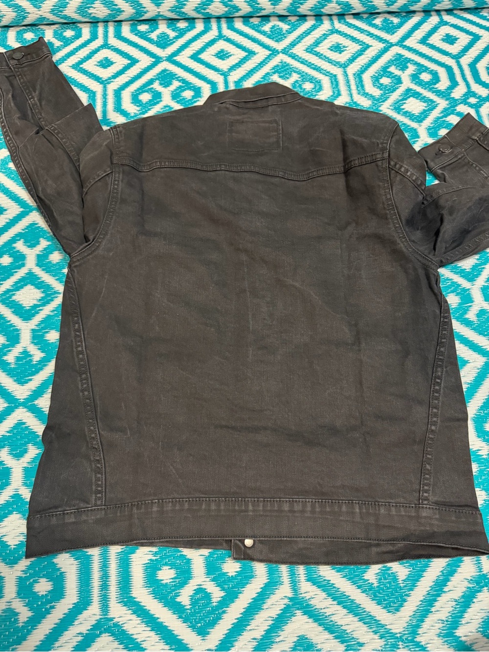 Levi’s Men’s Black Denim Trucker Jacket Button Front Size M S40088 - Picture 9 of 9